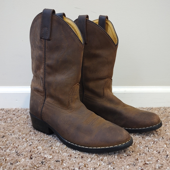 Masterson Boot Co Shoes Masterson Cowboy Boots Brown Leather Size 5d Western Style Poshmark